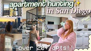 apartmenting hunting in SAN DIEGO˚彡 *touring over 20+ apts* trying to find the ONE.