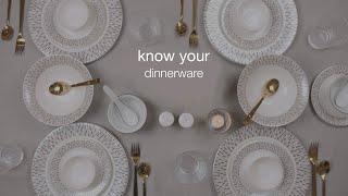 Know Your Dinnerware