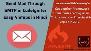 Email Sending through SMTP  in Codeigniter | Easy 4 Steps.