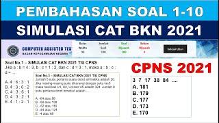 Pembahasan Soal Asli SIMULASI CAT BKN 2021 - TIU CPNS [NO.1-10]