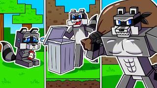 I Survived 100 DAYS as a TRASH PANDA in HARDCORE Minecraft!