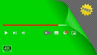 Free Download: YouTube Video Player 2022 ⏸️⏭️ 4K/HD 60 FPS | Green Screen | Alpha Channel
