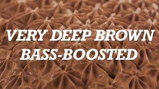 VERY Deep Brown Noise with Boosted Bass. Like Sleeping on a Big Jetliner. Subwoofer Approved.