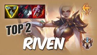 Wild Rift Riven top 2 - S13 rank game + build