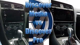 Vergleich Discover Media Gen 3 vs Discover PRO VW Golf 7 GTI Facelift Update 2017 Mk VII