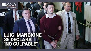 Luigi Mangione se declara “no culpable” en una corte de Nueva York