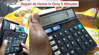 How To Repair A Calculator At Home | LCD Screen | Battery |