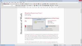 Working with Word files in WordPerfect