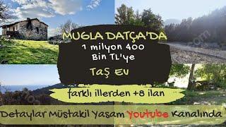 MUĞLA DATÇA'DA 1 MİLYON 400 BİN TL'YE MARİNAYA 2 KM TAŞ EV ️️UYGUN FİYATLI 8 AYRI İLAN