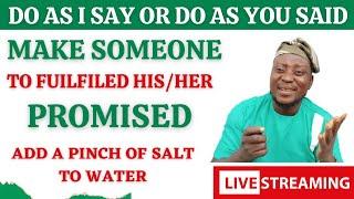 Do as I say or do as you said. Mix salt with water and follow this instructions.