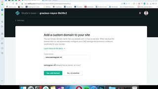 Setup custom domain from Freenom.com for website hosted on Netlify