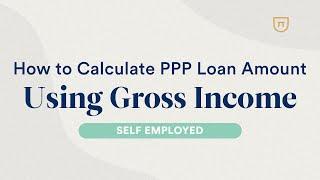 PPP For Self Employed: How to Calculate PPP Loan Amount Using Gross Income