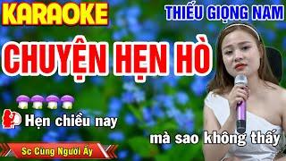 CHUYỆN HẸN HÒ Karaoke Thiếu Giọng Nam  Song Ca Cùng Người Ấy ► Tình Trần MEDIA