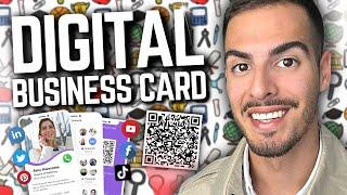 How to Create Canva Digital Business Card in 2024  Free Virtual Business Card Tutorial with QR Code