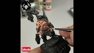 #Shorts Painting NURGLE Skin with Reatrder and Glaze Mediums | Vallejo Colors | 2021