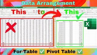 Data Arrangement in MS Excel | Arrange Unarranged Data | Microsoft Excel Tutorial | Step-By-Step