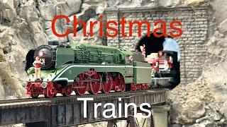 Christmas Model Trains Background Video with Christmas Music