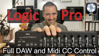 Unboxing and how to setup the Korg NanoKontrol 2 in Logic Pro for full DAW and Midi CC Control