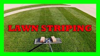 Lawn Care: Striping with a lawn leveler!