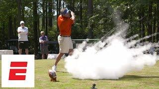 Dabo Swinney pranks Dan Mullen with exploding golf-ball-trick | ESPN