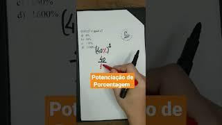 Potenciação de Porcentagem #hiagoportella #shorts #matemática #raciocíniológico