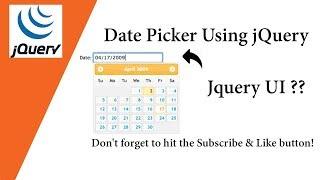 Date Picker Using jQuery   Very Simple Way 