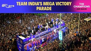 India Team Parade LIVE | Team India's Mega Victory Parade Begins, Sea Of Blue At Marine Drive