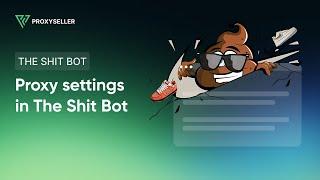 Step by step proxy settings in The Shit Bot