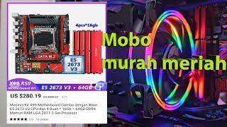 unboxing, testing motherboard machinist X99-RS9-intel xeon 2673v3-64 giga ram ddr4