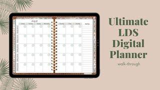 Best LDS Digital Planner | Undated Ultimate LDS Digital Planner Walk through