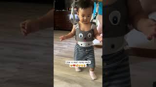 Baby walks funny!!! #littlepinkbutterfly #baby #cute