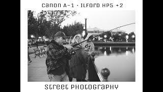 Street Photography Vlog (Canon A-1 x Ilford Hp5)