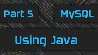 How to use Java for MySQL