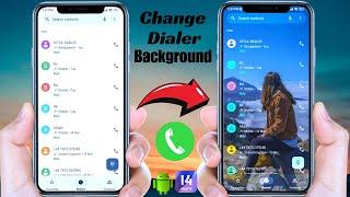 How To Set Background Photo On Dialer | Change Contact List Background