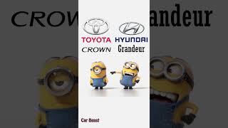 Toyota Crown vs Hyundai Grandeur minions style #car #tiktok #asmr #status #viralvideo #trending #fyp