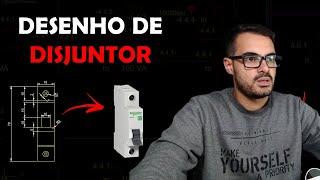 COMO DESENHAR DISJUNTOR MONOPOLAR EM VISTA FRONTAL NO AUTOCAD 2020 - PROJETO ELÉTRICO NO CAPRICHO!