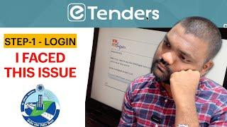 eTender Login Guide | Step 1