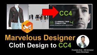 Marvelous Designer to Character Creator 4 - CC4 Cloth Design Time Lapse