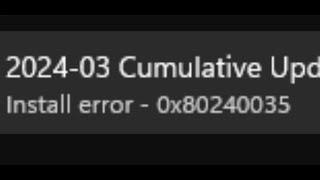 Fix Update KB5035942 Not Installing Error 0x80240035 Windows 11(Version 23H2/22H2)