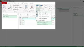 POWER QUERY IMPORT LATEST FILE IN EXCEL