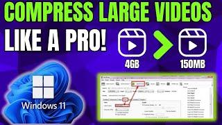 How to Reduce Video File Size on Windows 11 | Compress Videos on Windows Using HandBrake