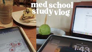 med school study vlog  | driving lessons, how i study to get As, busy and productive recess week!