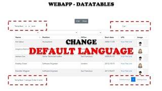 WebApp - Apps Script - Datatables (Part 7):  Change Default Language