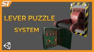 Lever Puzzle System V2 - Unity Showcase