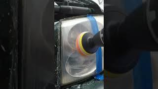 Headlight Restoration with Mothers Mag and Aluminum Polish #shortsvideo