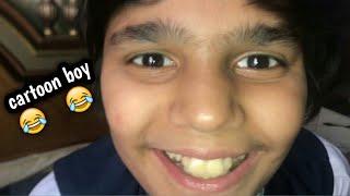 My bro looking like a cartoon boy  | viral vicky vlogs