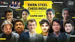 Tata Steel Chess India 2021 Rapid Day 1 | Live commentary by Tania, Sagar, Samay