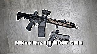 Assemble MK18 ris iii pdw GHK