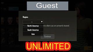 How To Create Multiple Unlimited GUEST Account in PUBG MOBILE