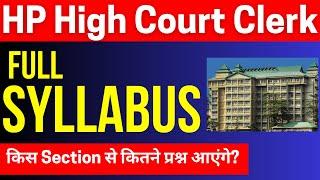 HP High Court CLERK 2024- 2025 | FULL SYLLABUS Discussion #hphighcourt #hpstudies